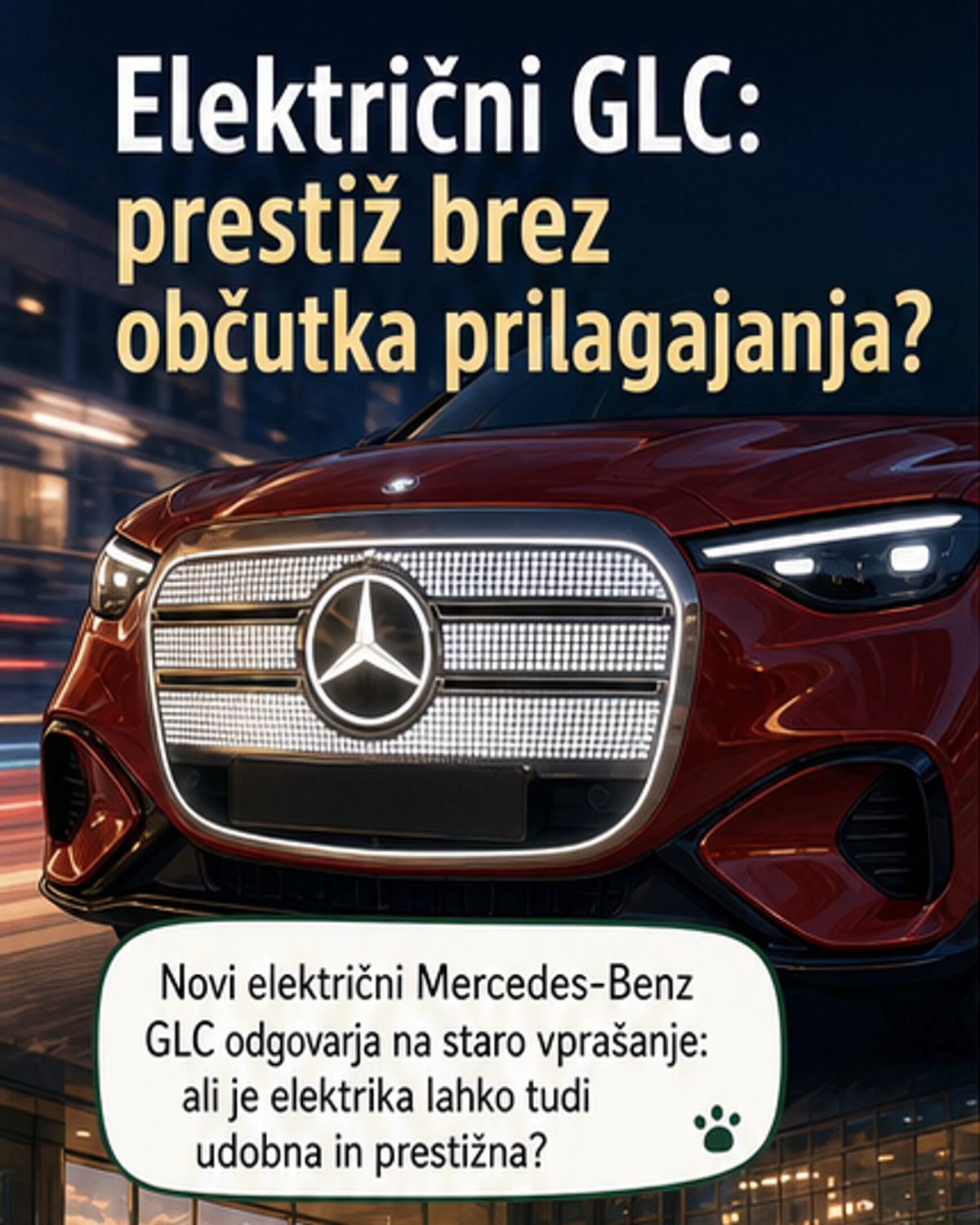Mercedes GLC električno: do 715 km brez stresa