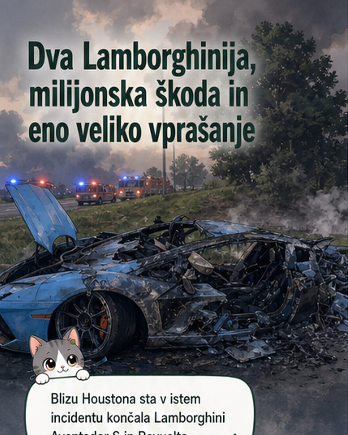 Trčila sta dva Lamborghinija