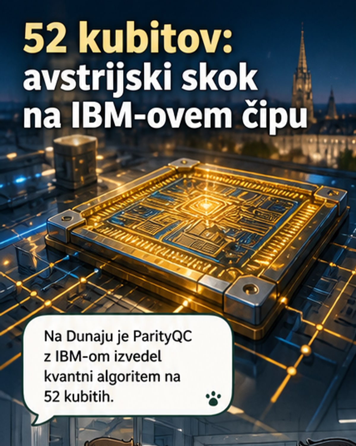 Dosežen kvantni rekord z 52 kubiti