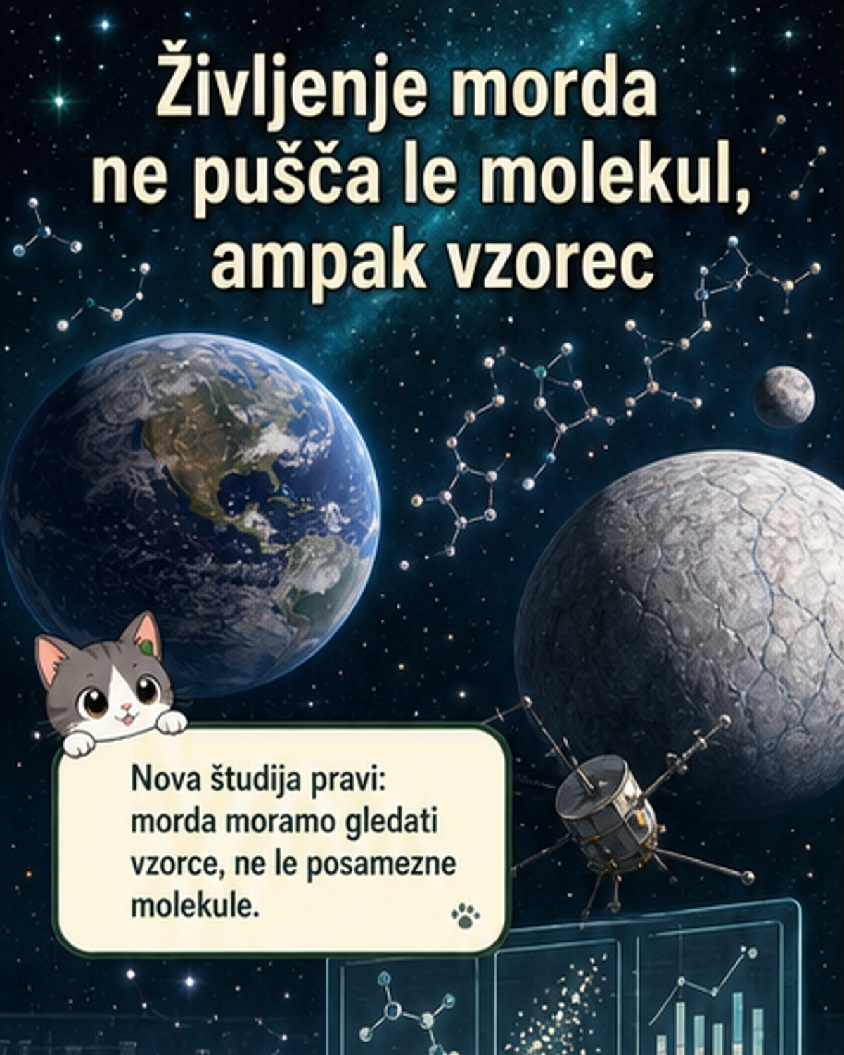 Nov kemijski vzorec kaže pot do življenja zunaj Zemlje