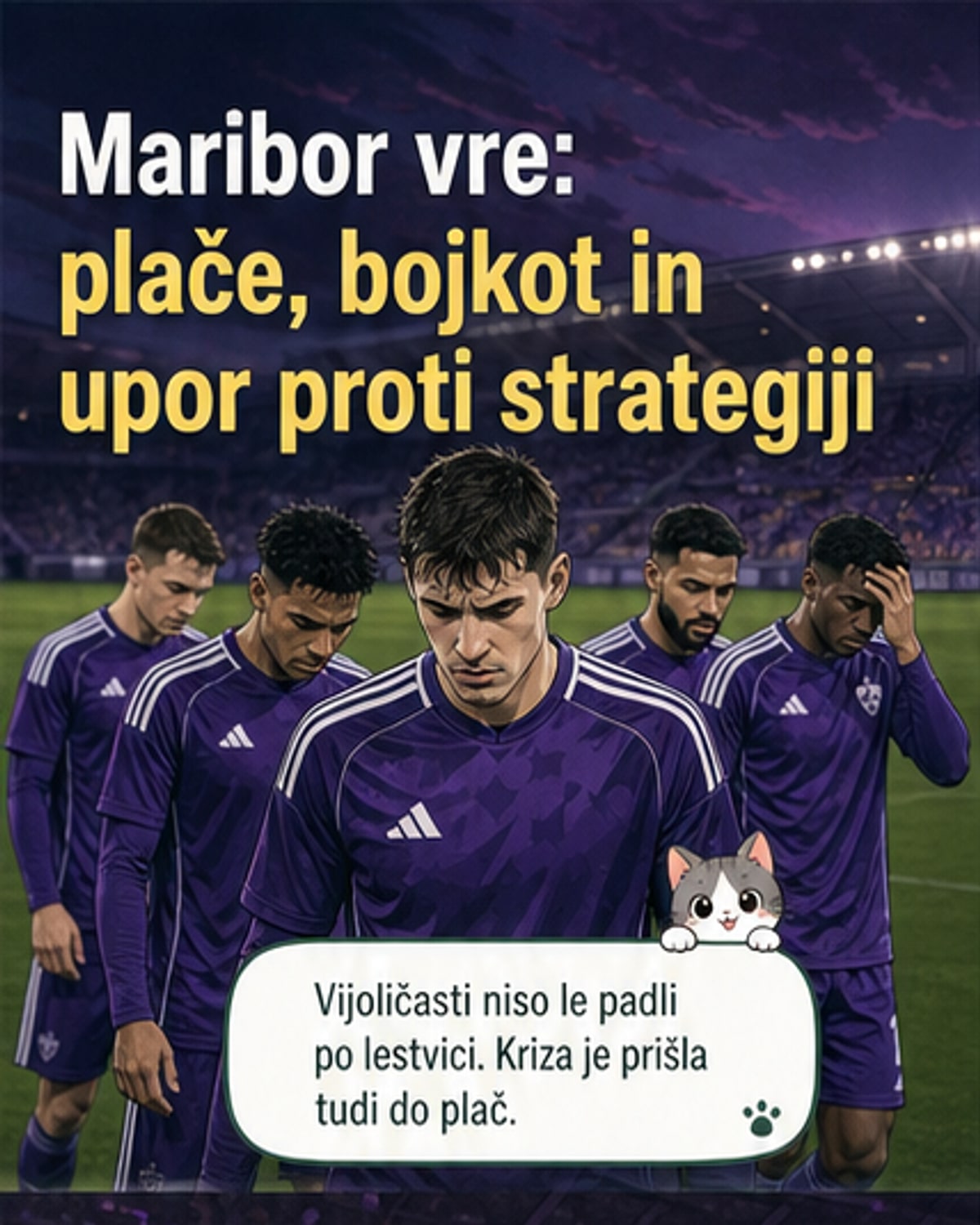 Maribor v krizi: igralci grozijo z bojkotom