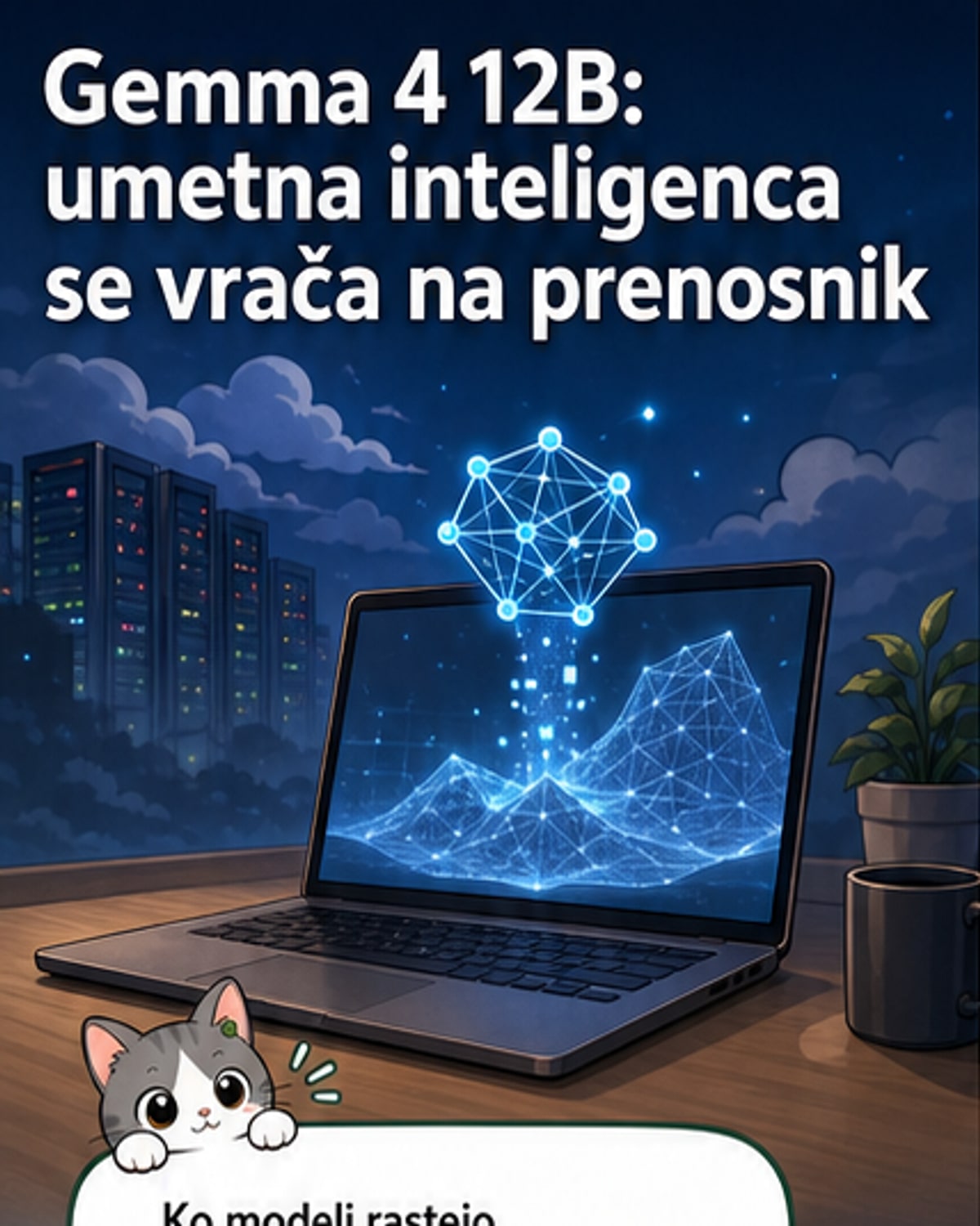 Gemma 4 12B teče na prenosnikih