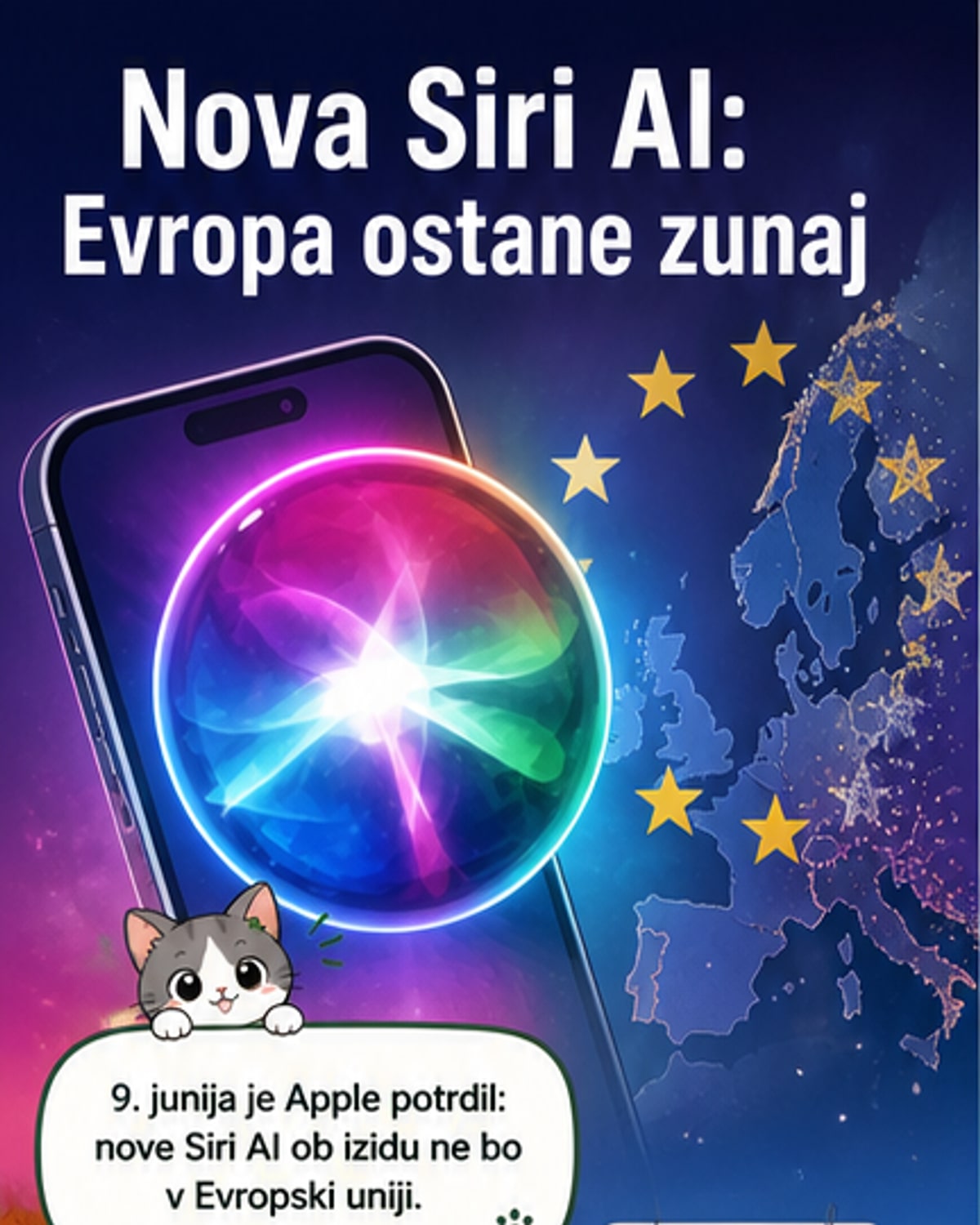 Nova Siri AI ne bo na voljo v EU