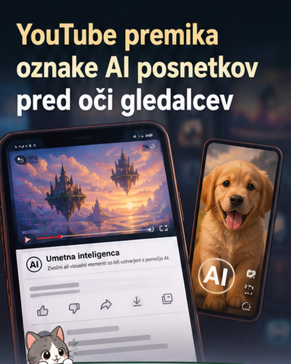 YouTube začenja označevati AI-videoposnetke