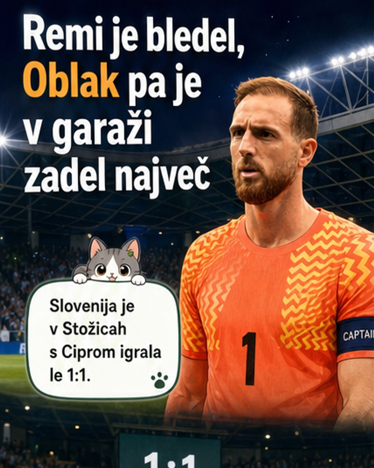 Oblak se po tekmi z navijači