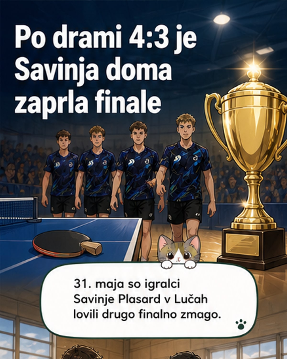 Savinja Plasard trikrat zapored državni prvaki