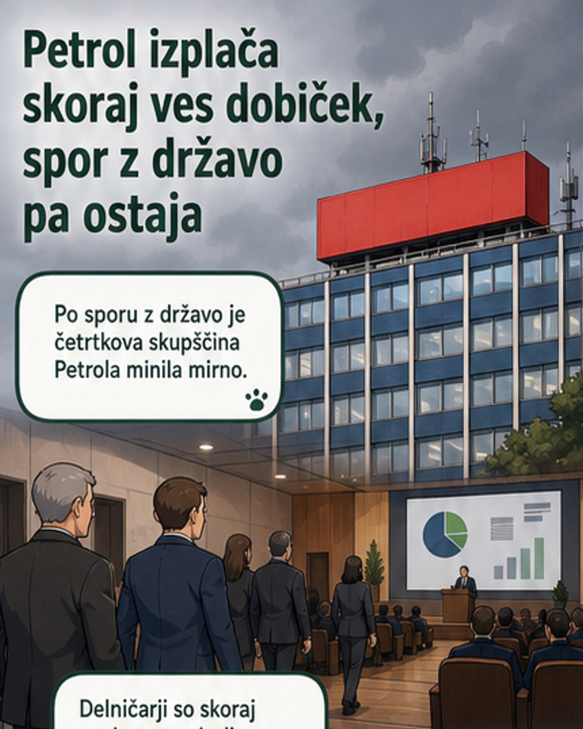 Petrol: skoraj celoten dobiček gre v dividende