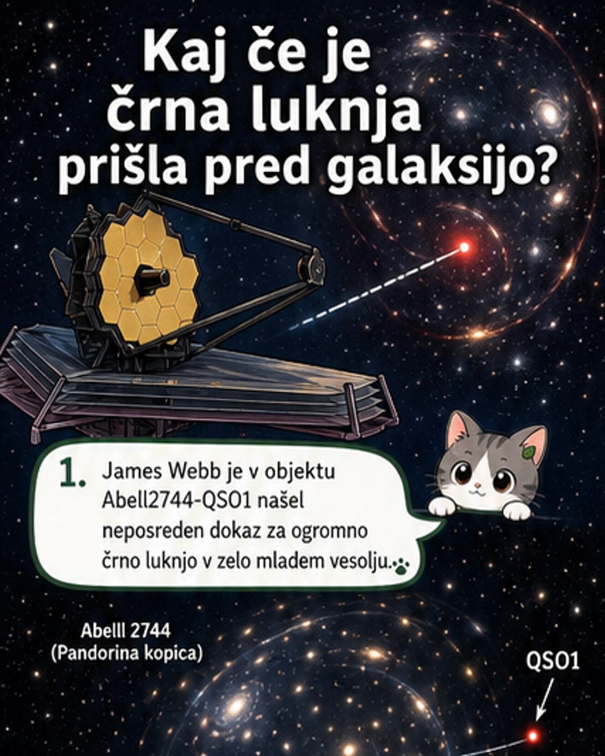 Črne luknje pred galaksijami?