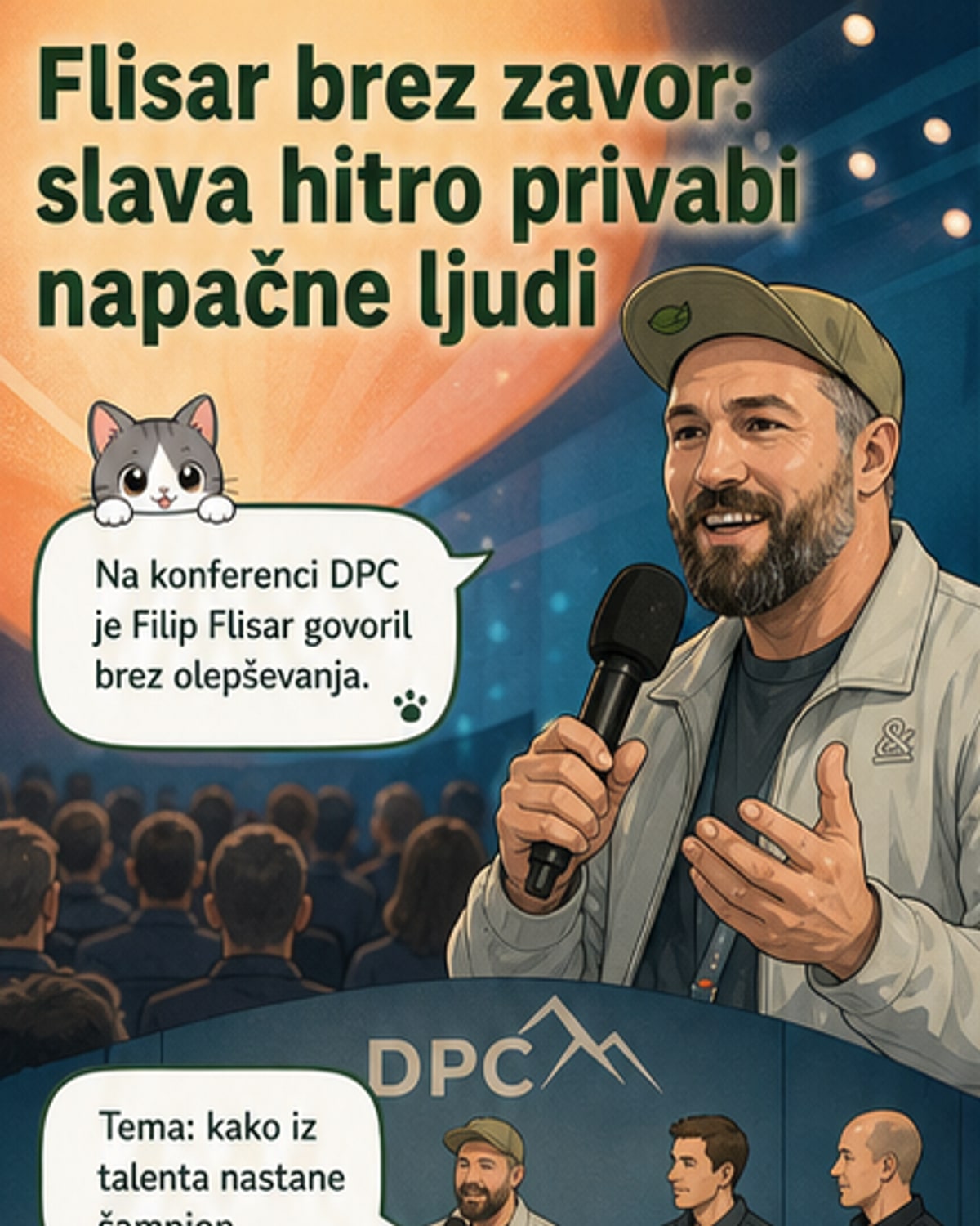 Filip Flisar o slavi in karakterju