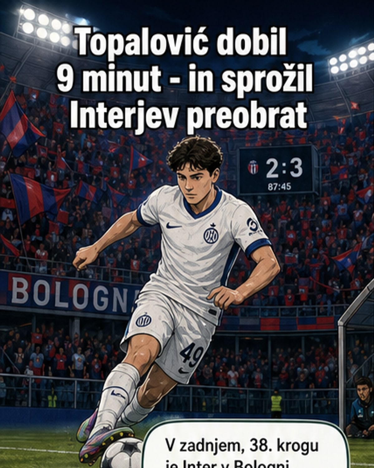 Topalović podal za izenačenje Interja