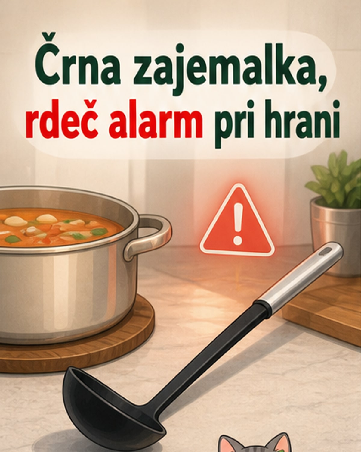 Odpoklicana zajemalka iz črne plastike