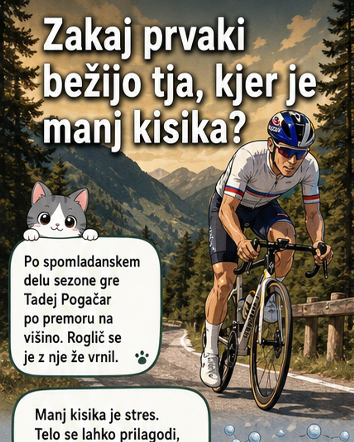 Zakaj kolesarji odhajajo na višinske priprave?