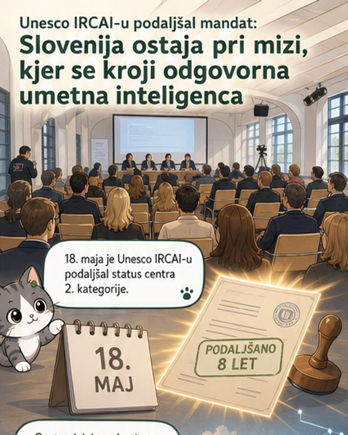 IRCAI obdržal mednarodni status