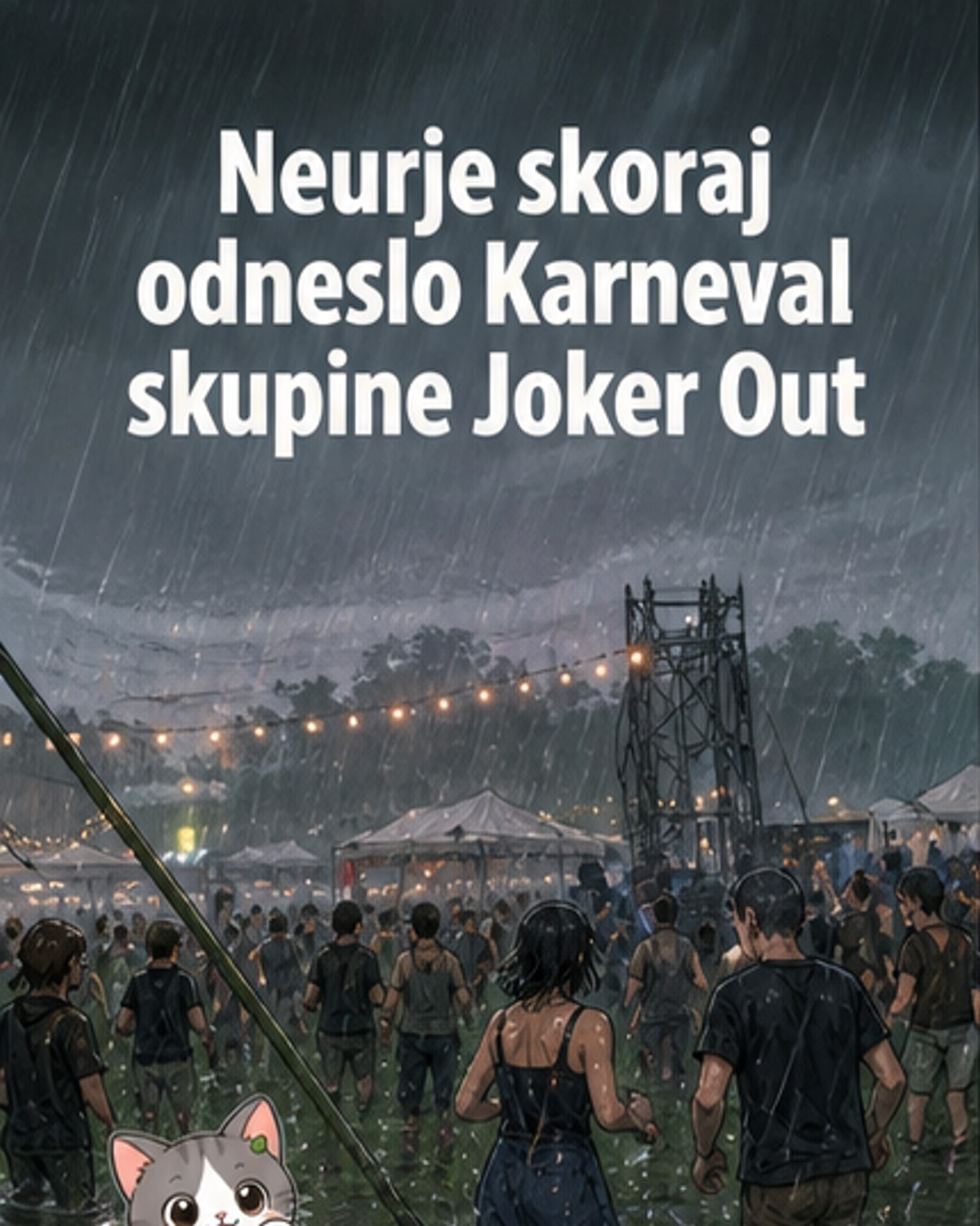 Joker Out kljub nevihti: karneval pod dežjem