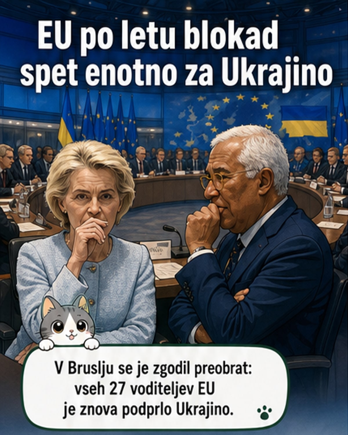 EU vrh znova enoten v podpori Ukrajini