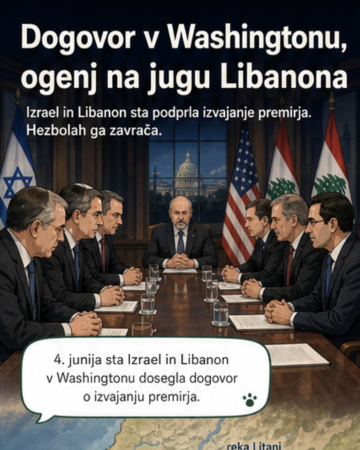 Izrael in Libanon dosegla premirje
