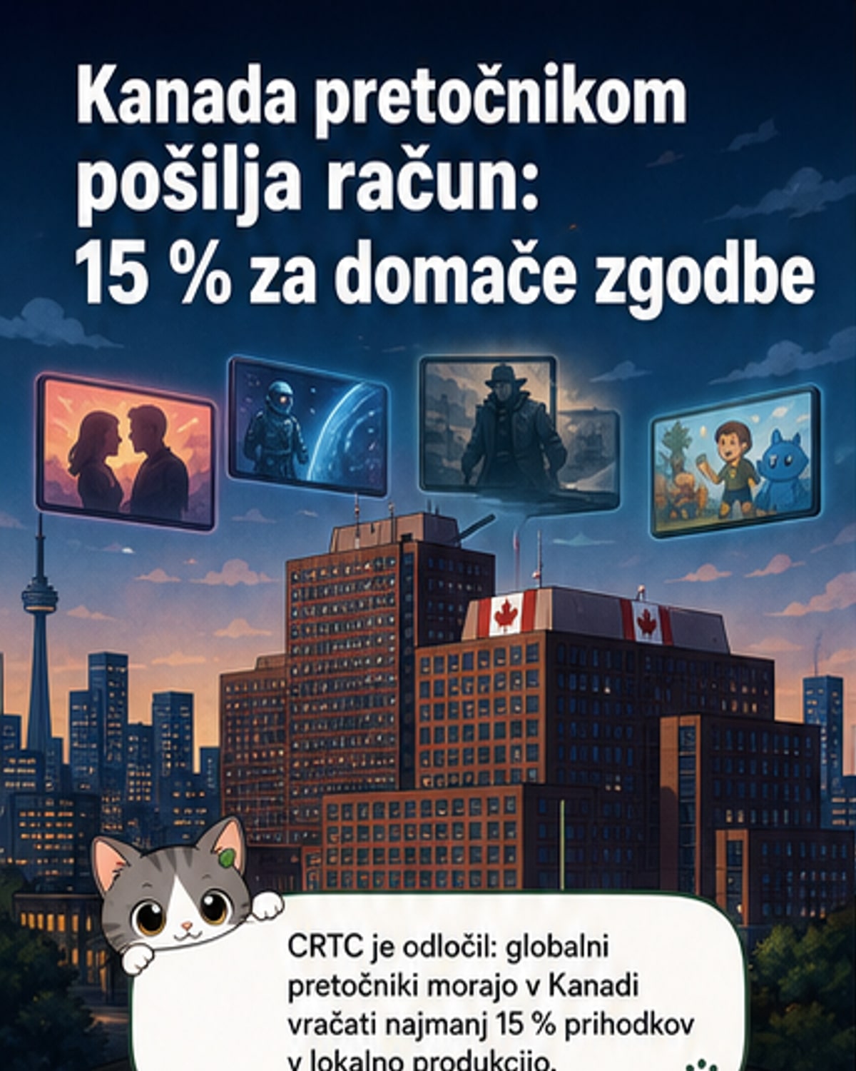 Kanada zahteva več od streaminga