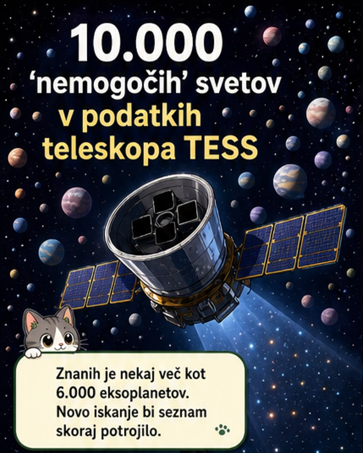 Odkritih 10.000 novih kandidatov za eksoplanete