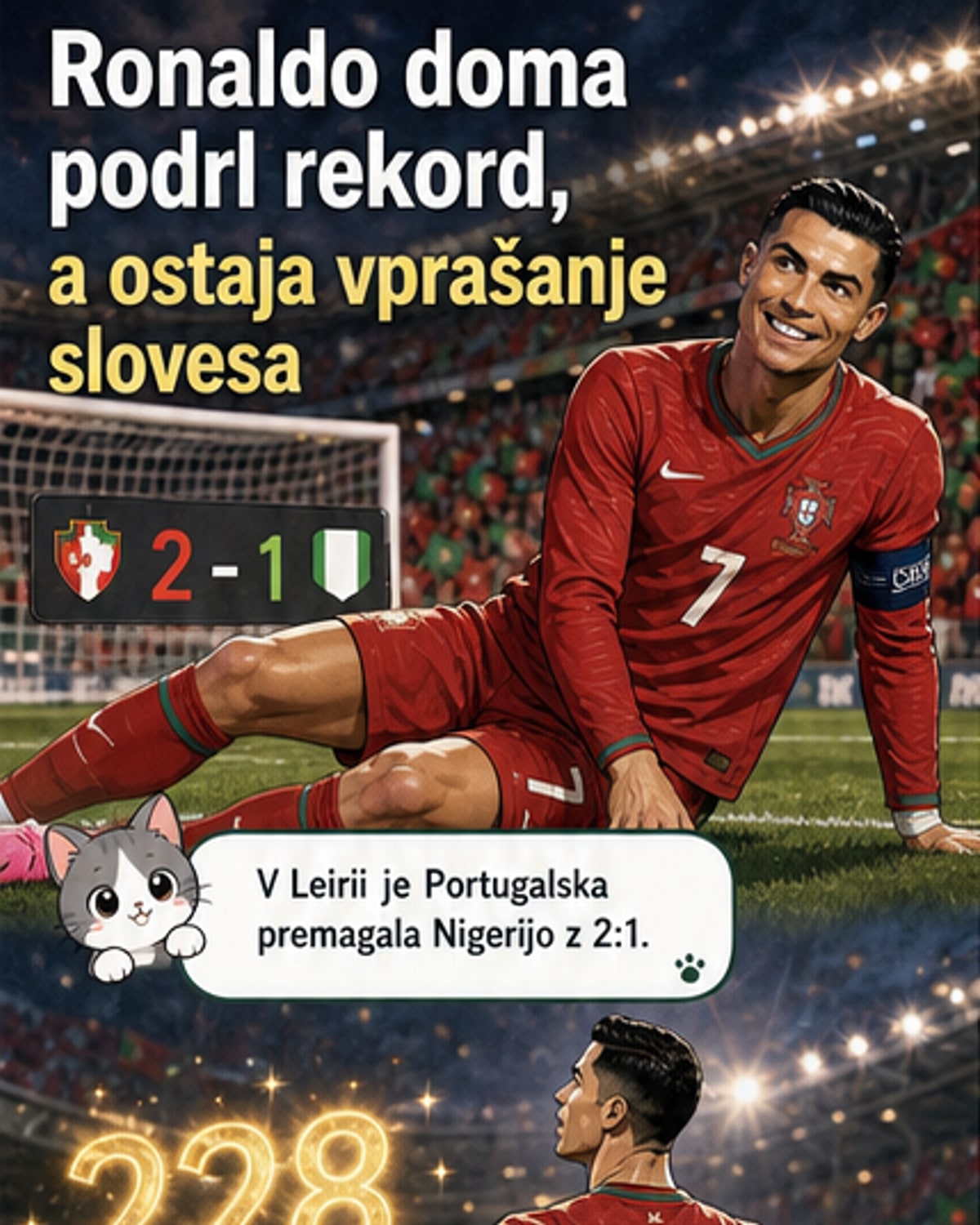 Ronaldo igral zadnjo tekmo doma?