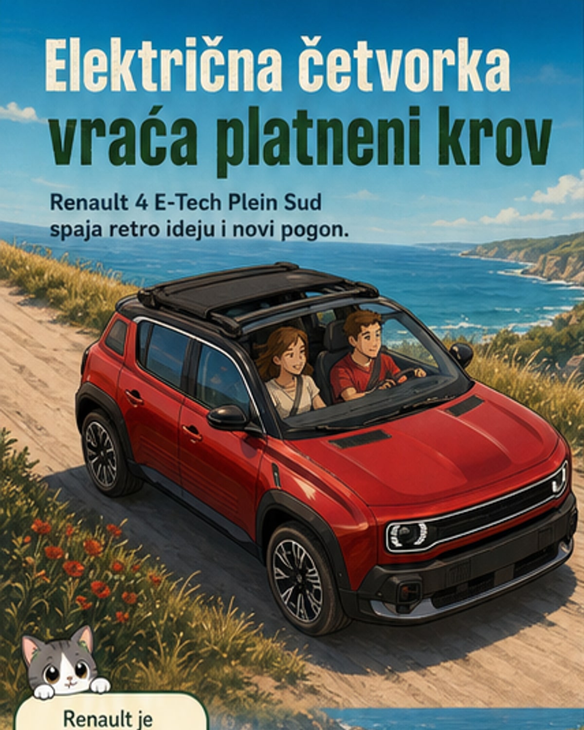 Рено 4 добио платнени кrov као у легенде