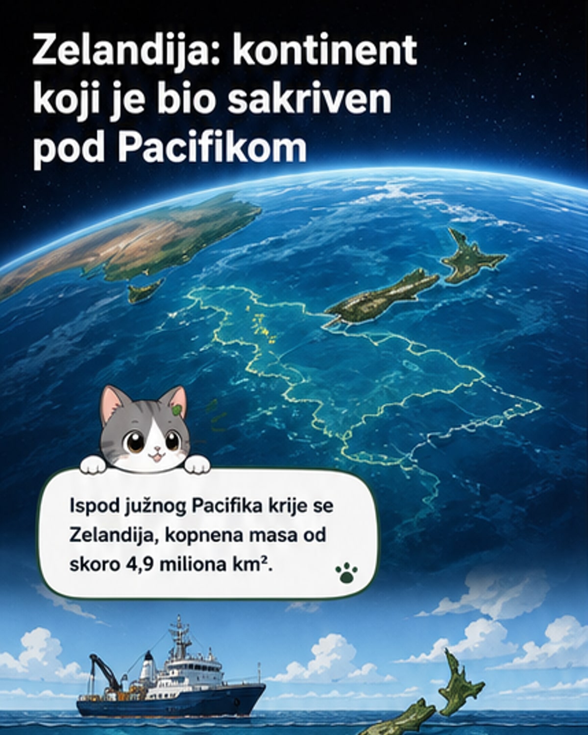 Otkriven osmi kontinent Zemlje