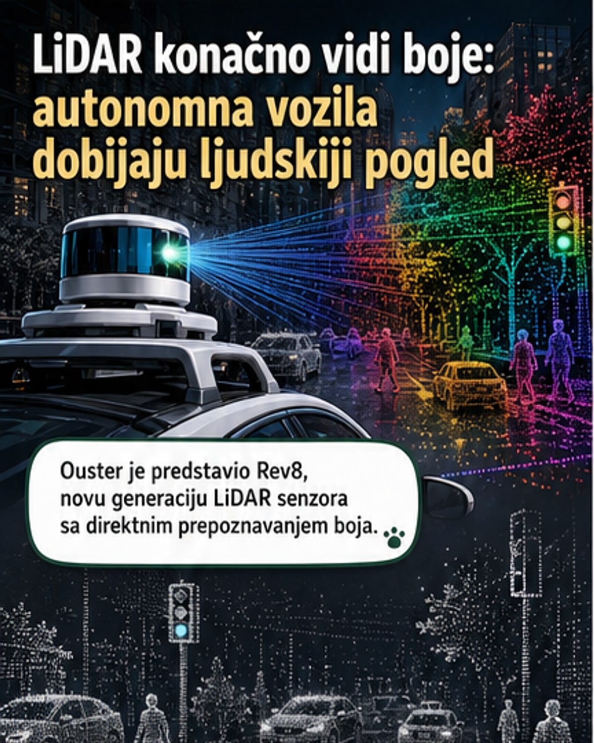 LiDAR sada vidi boje kao i oči