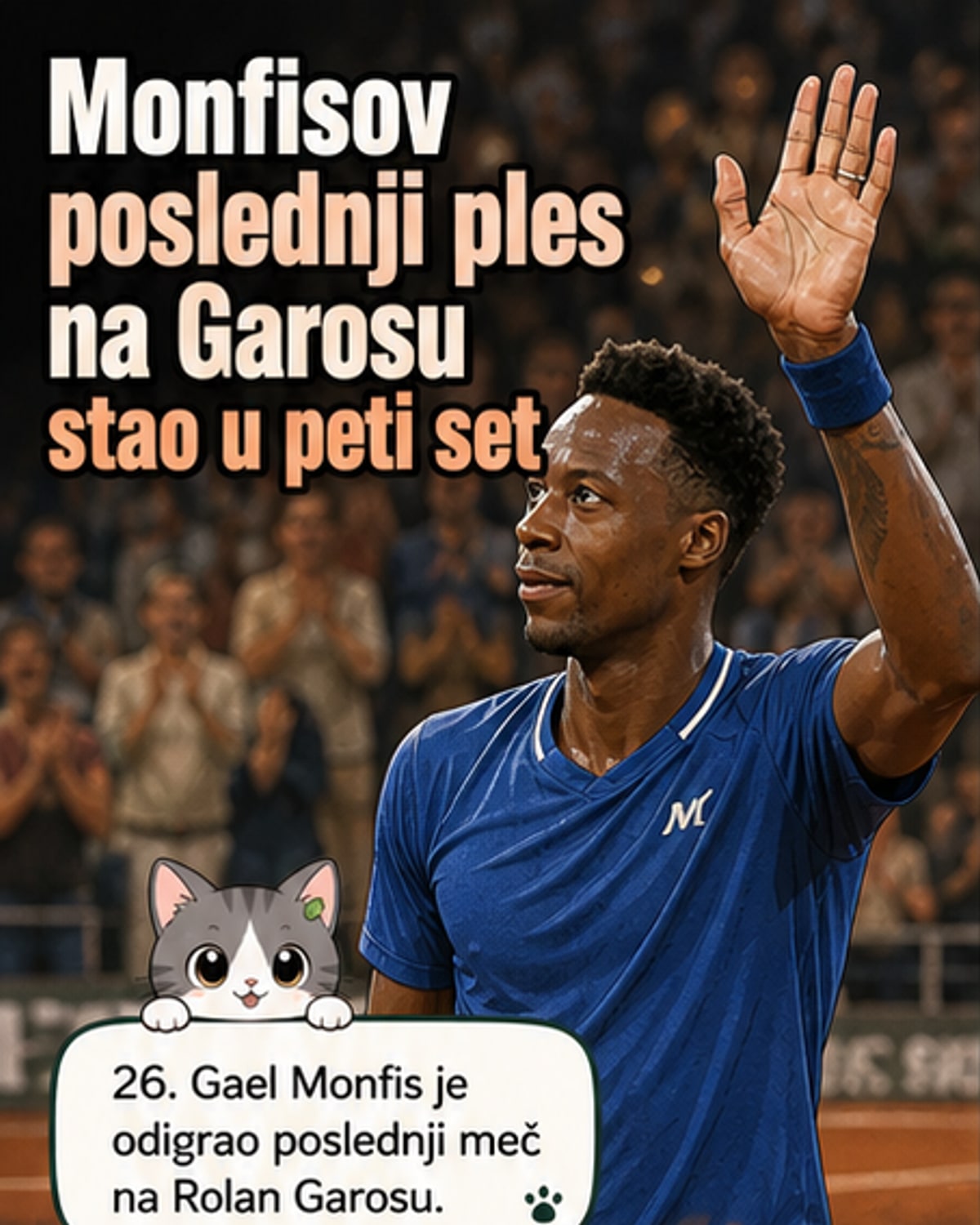 Монфис је одиграо последњи меч