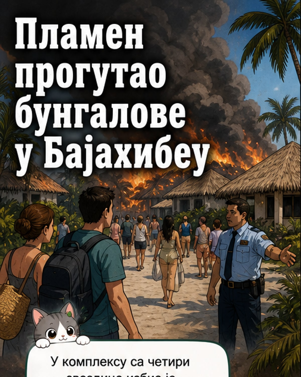 Пожар у туристичком комплексу у Доминиканској