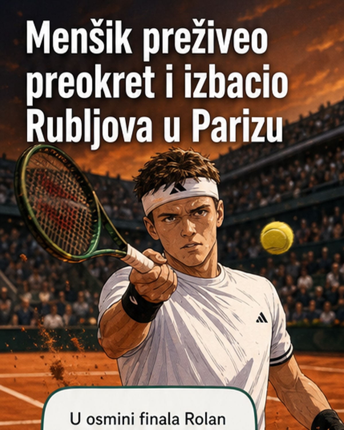 Menšik prošao Rubljova u Rolan Garosu