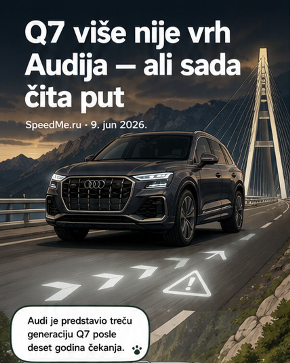 Novi Audi Q7: pametna svjetla i pametniji ovjes