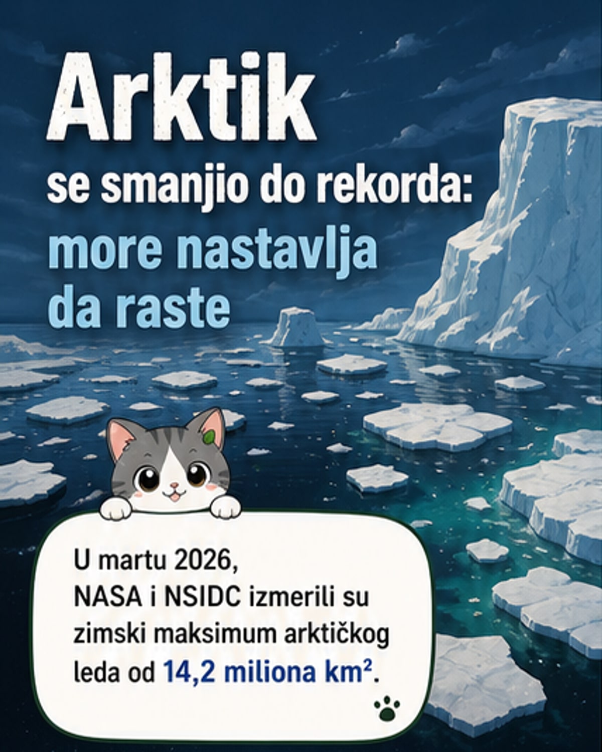 Led na Arktiku na rekordnom minimumu