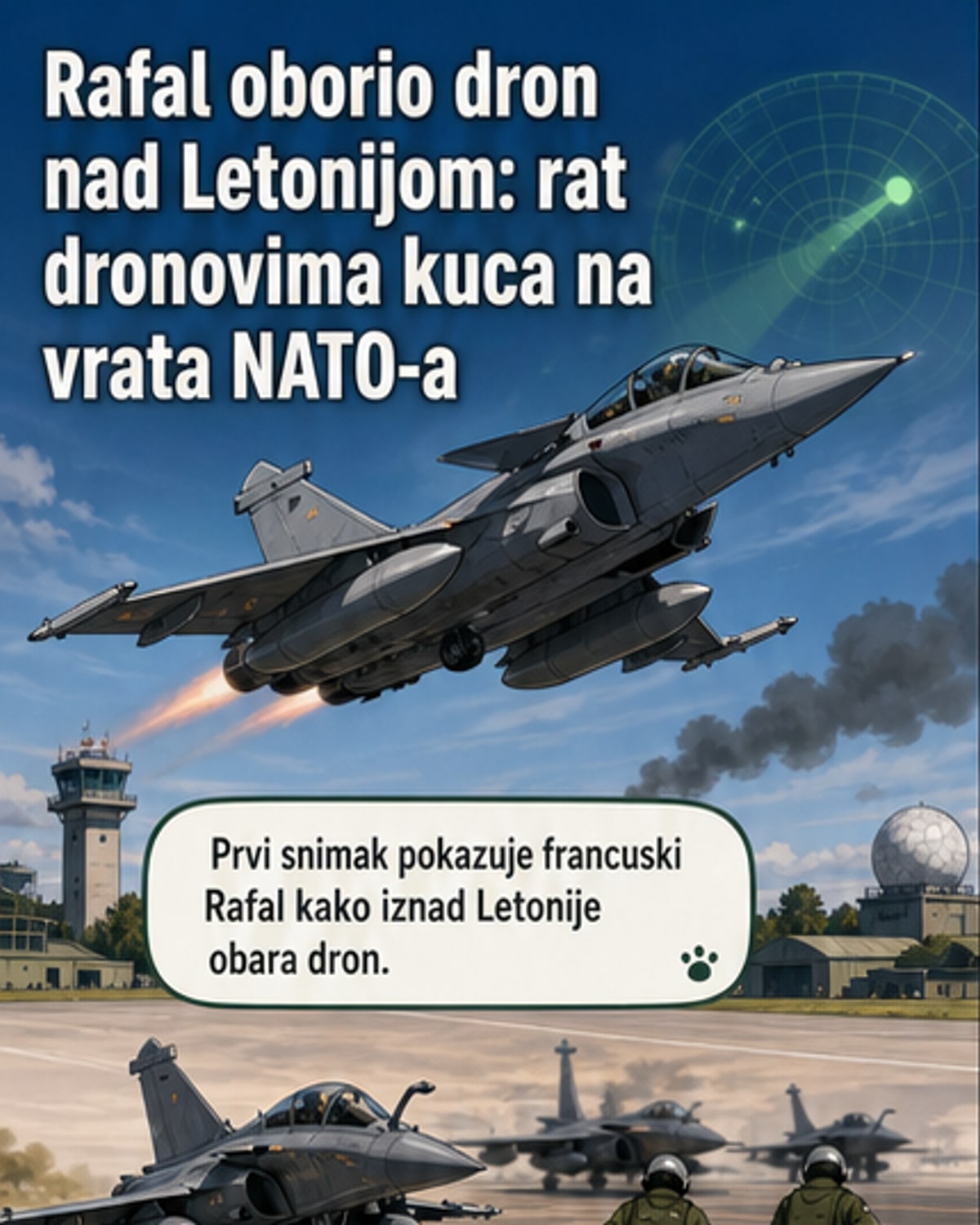Француски РАФАЛ оборио дрон