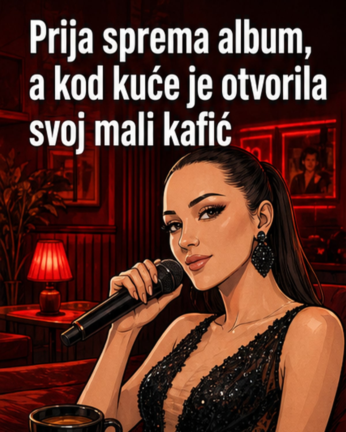 Пејачица отворила кafiћ код куће
