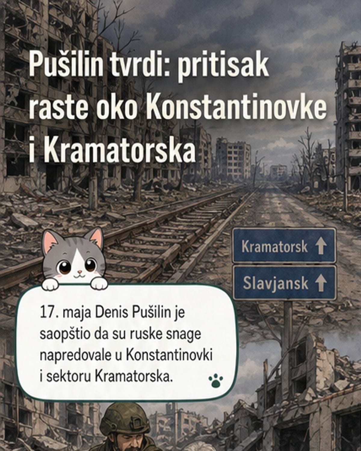 Руси напредују ка Краматорску