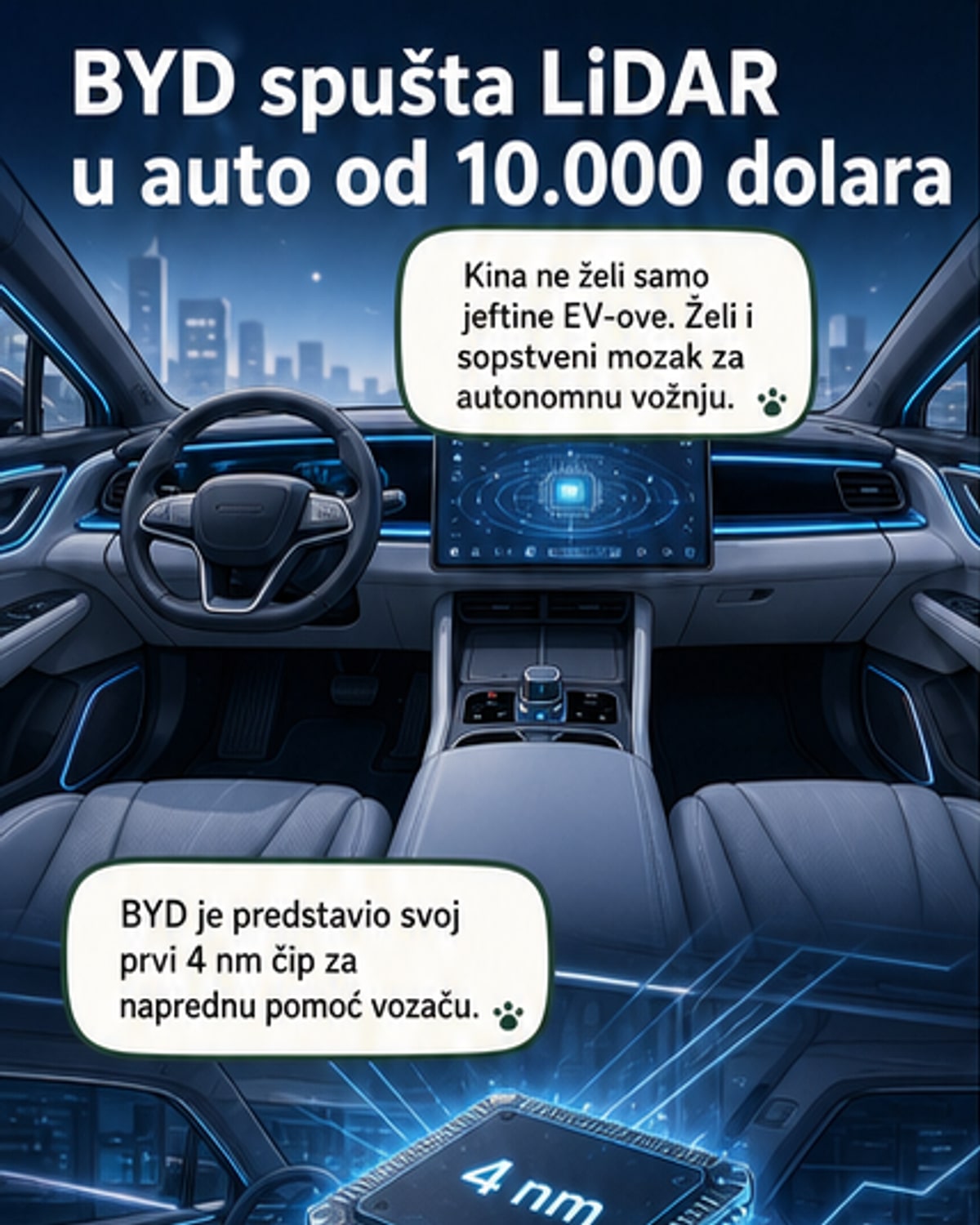 BYD lansirao sopstveni 4nm čip