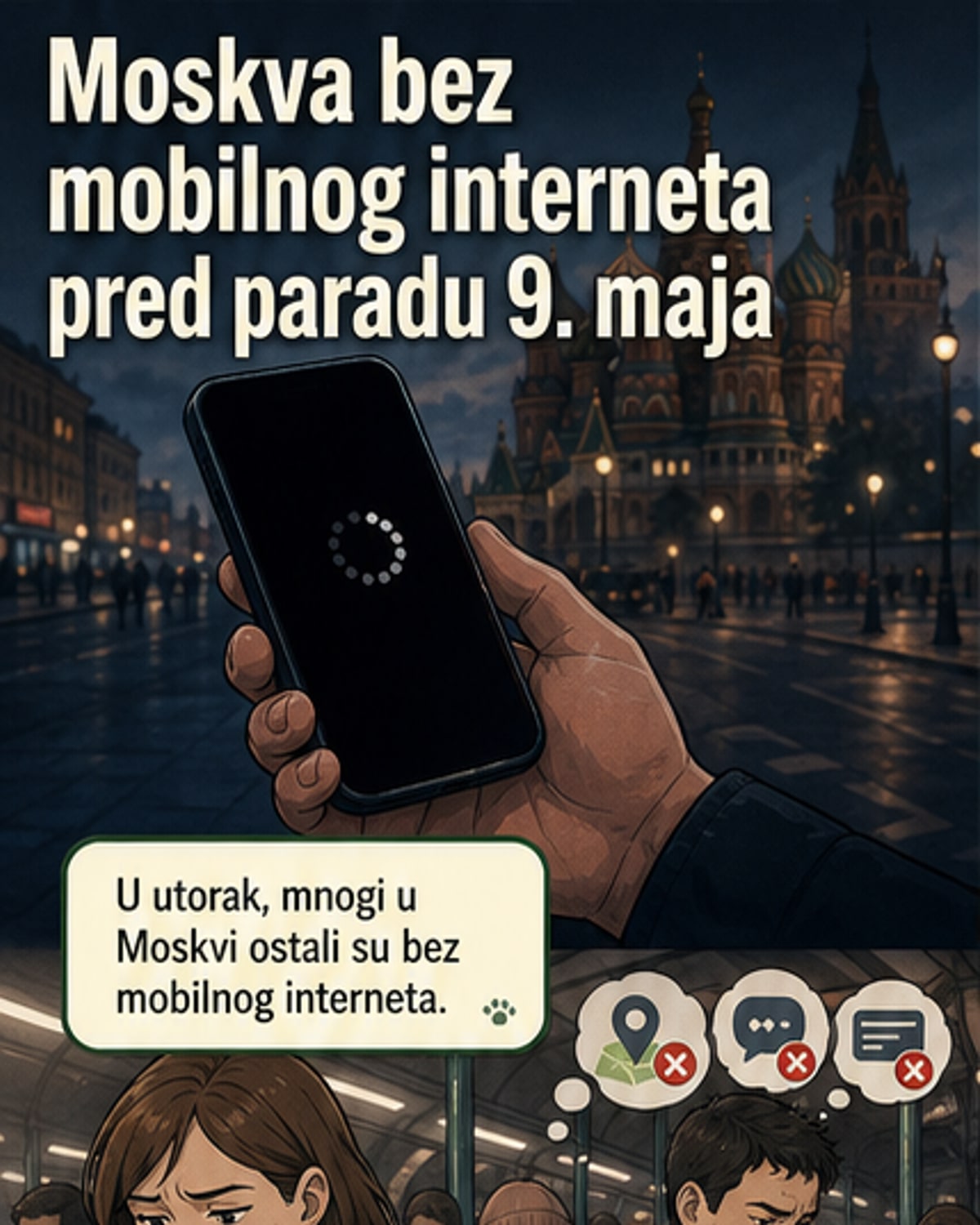 Мосkva ограничила мобилни интернет