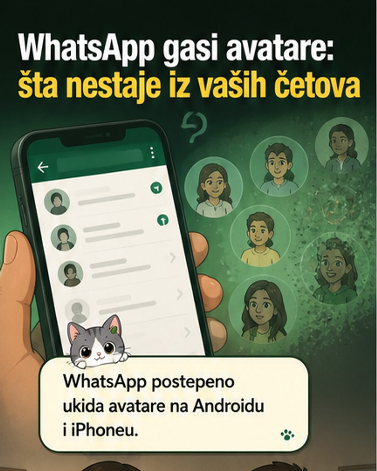 WhatsApp ukida avatare