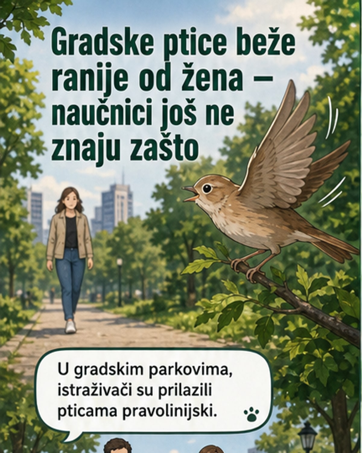 Ptice beže od žena, a ne od muškaraca