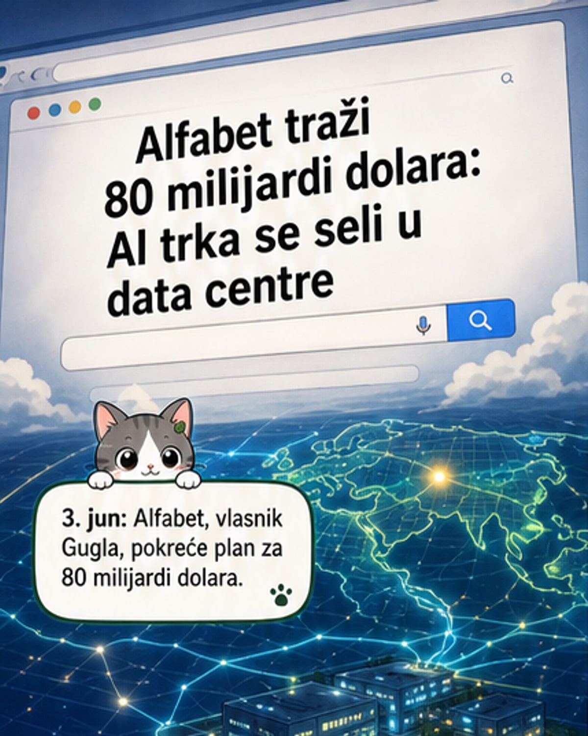 Алфабет убацио 80 милијарди у ИИ инфраструктуру