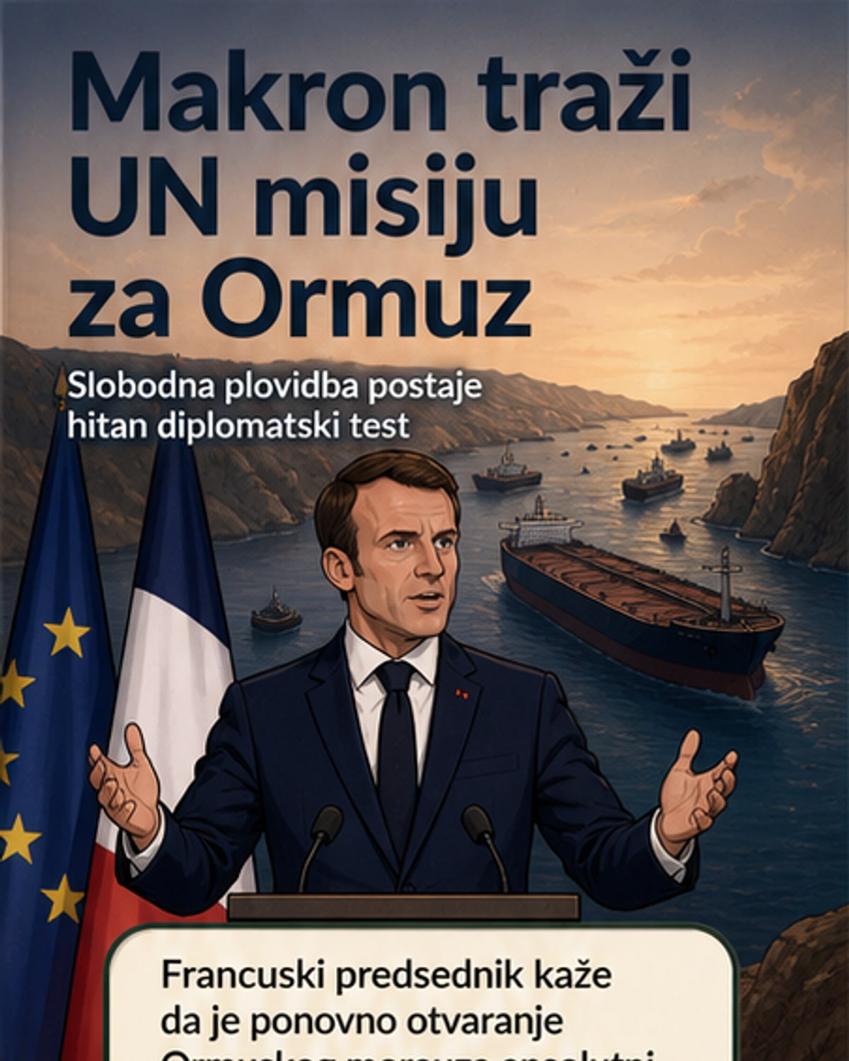 Макрон тражи међународну мисију за Ормуз