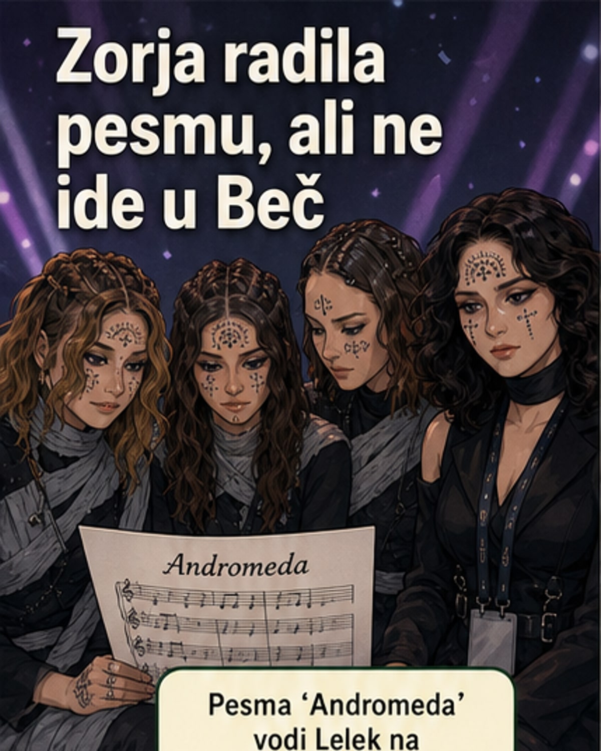 Зорја није у тиму за Евровизију