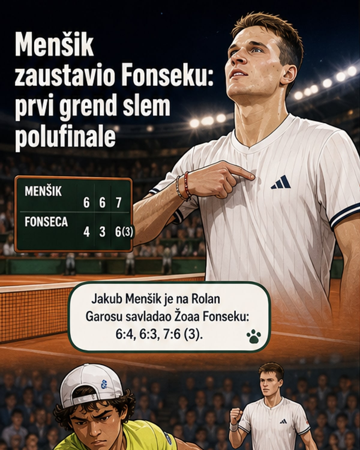 Menšik poslao Fonseku kući za prvo polufinale