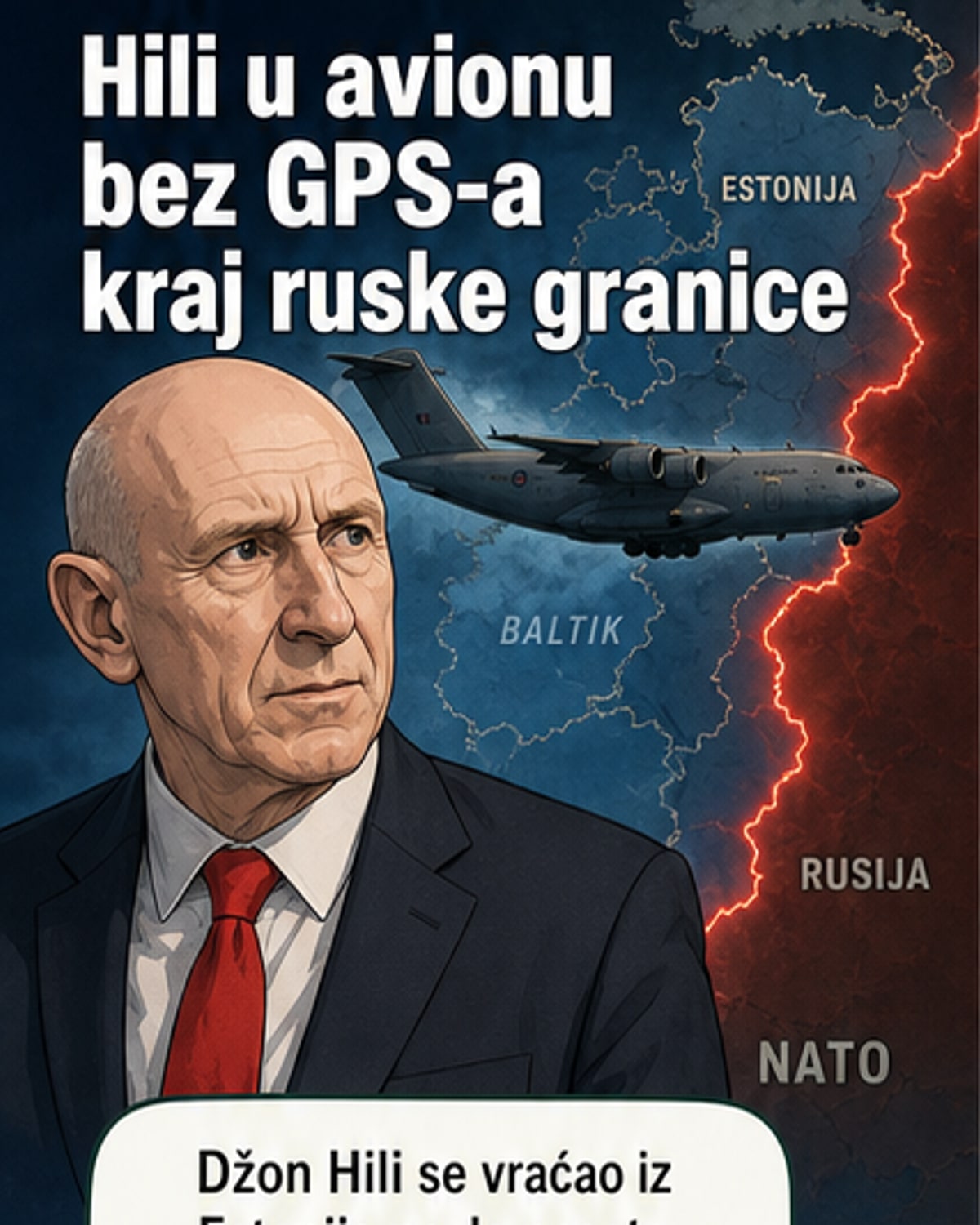 Avion ministra odbrane izgubio GPS