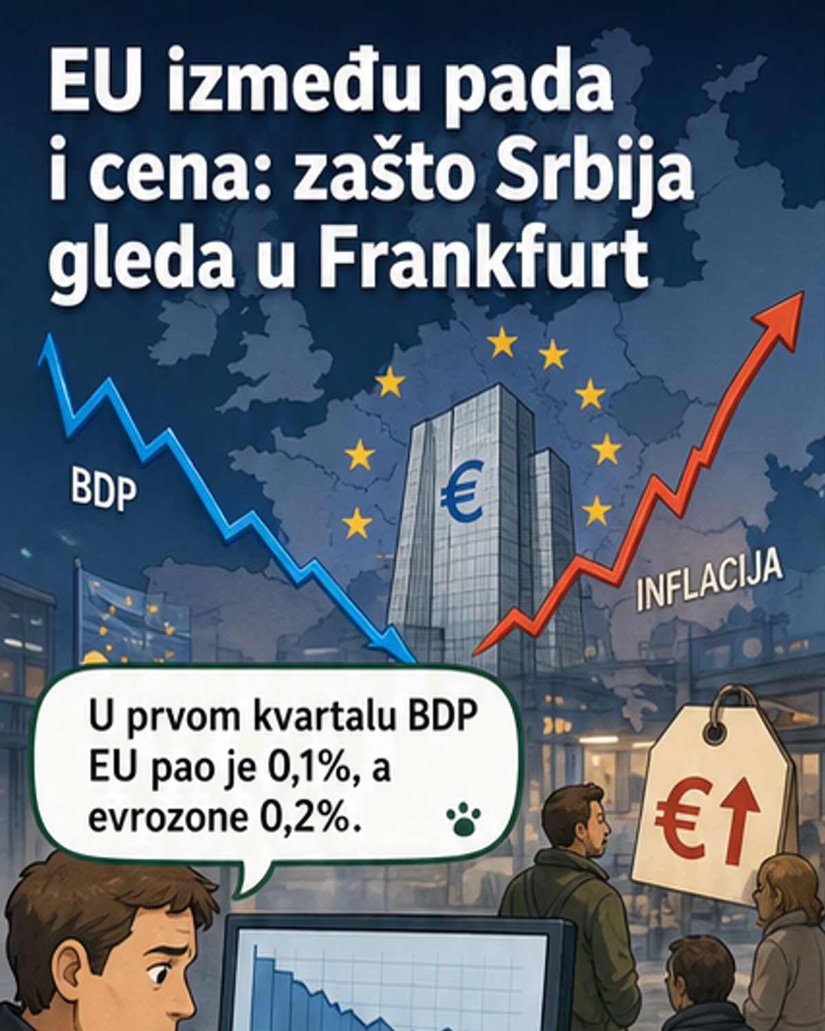 ЕУ у шкаку између рецесије и инфлације