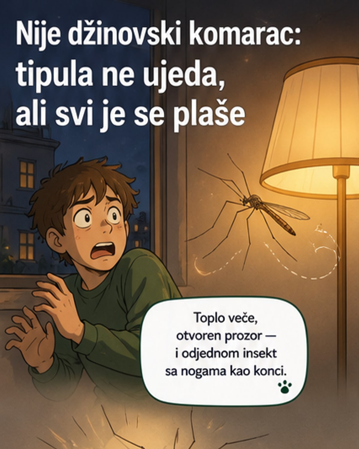 Ovaj insekt izgleda kao komarac, ali nije