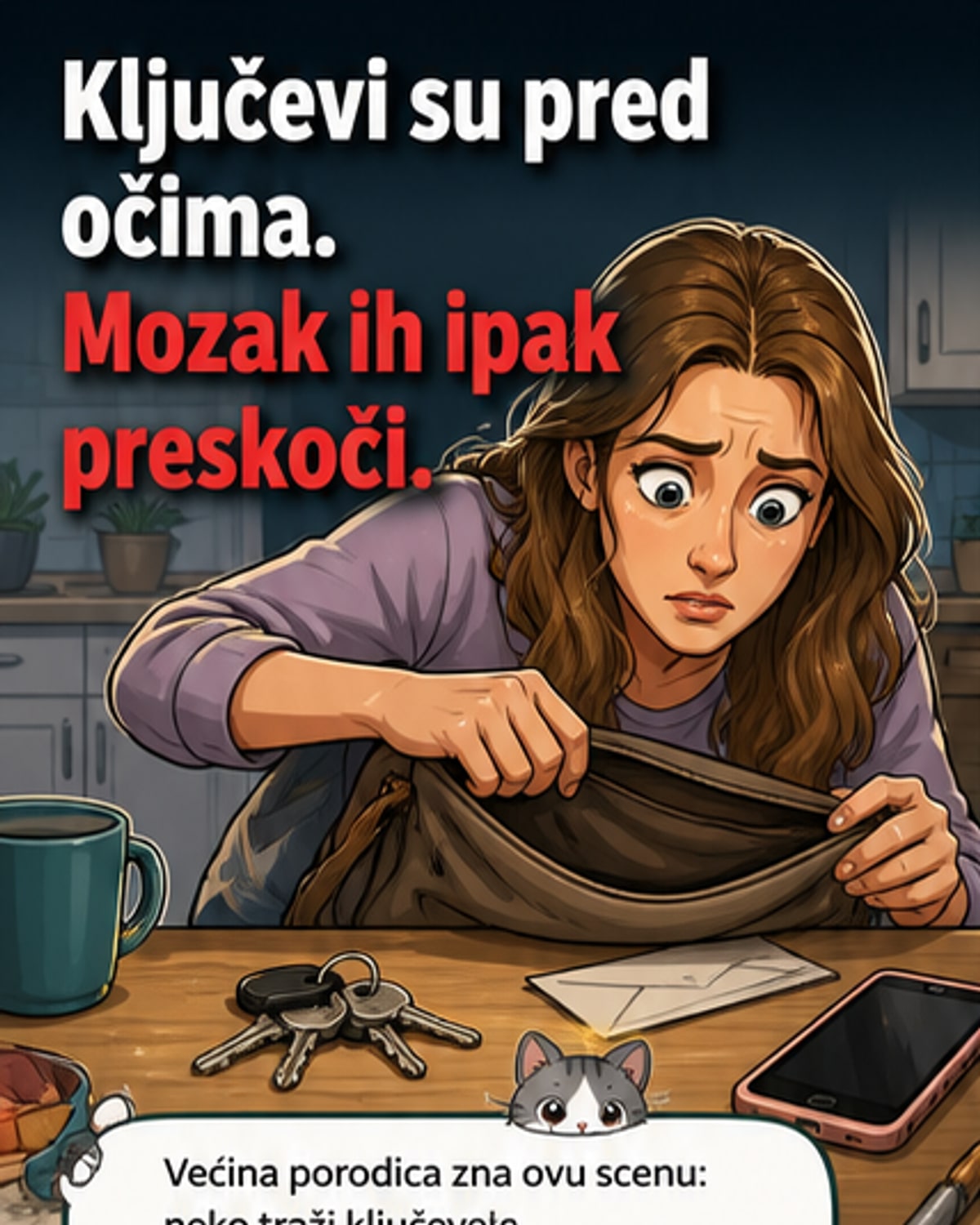 Zašto ključevi nestanu pred očima?