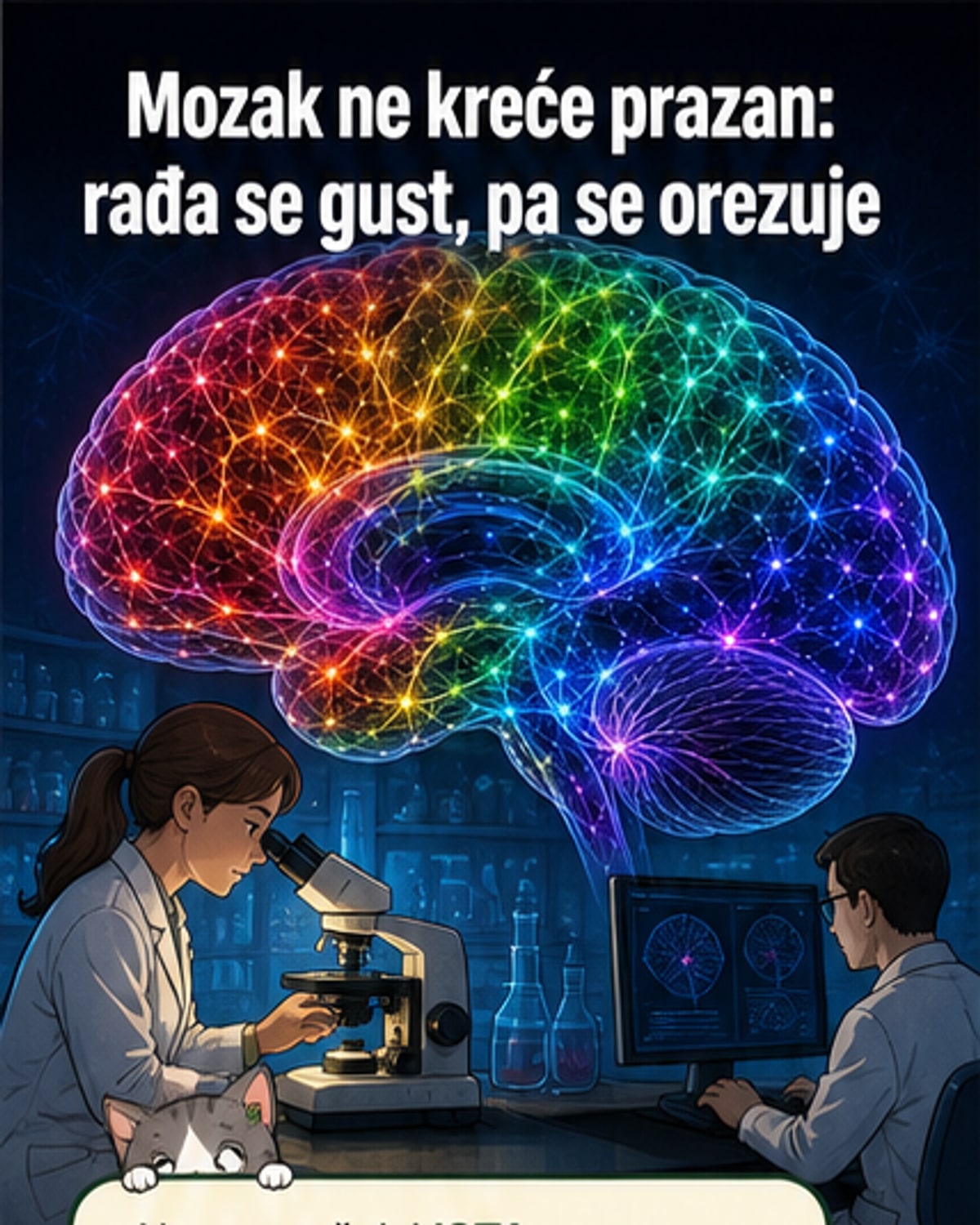 Mozak se rađa 'pun', a ne 'prazan'