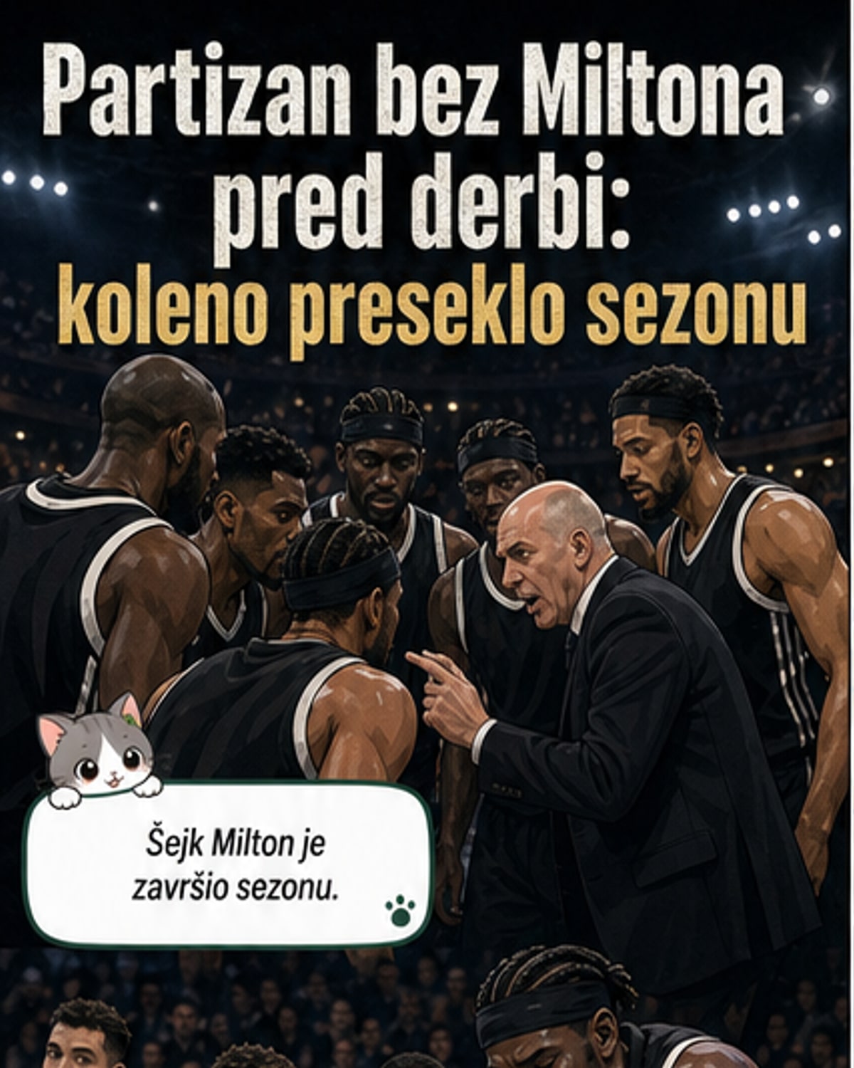 Повреда колена збиља Милтона са терена