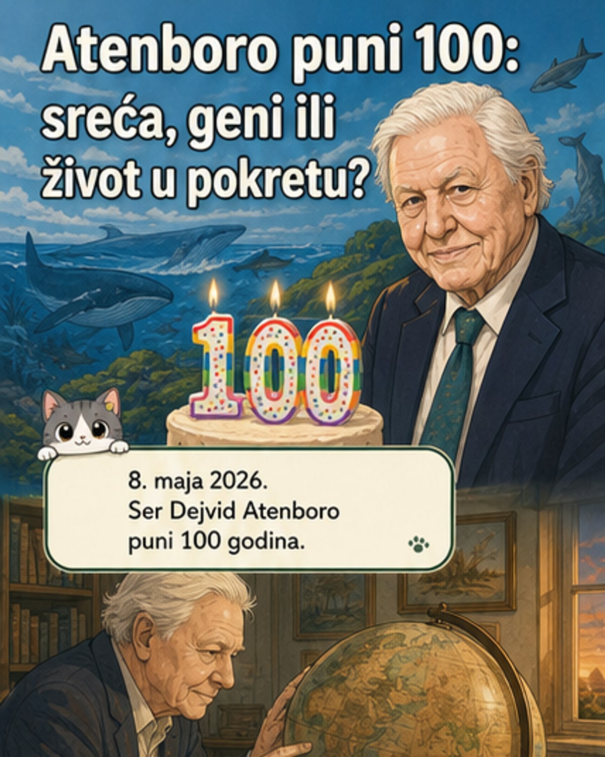 Дејвид Атенброу пун 100: тајна дуговечности