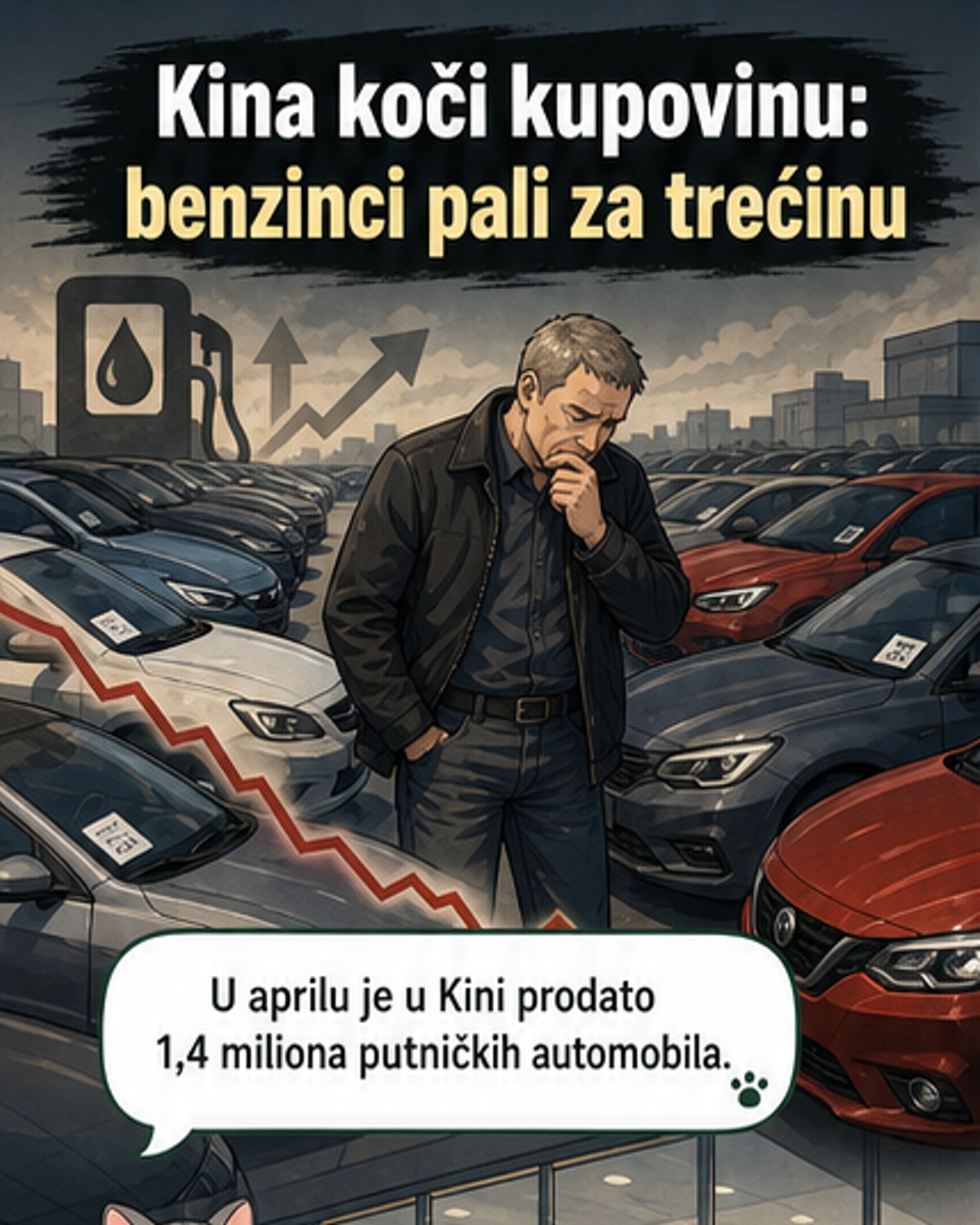 Пад продаје аутомобила у Кини